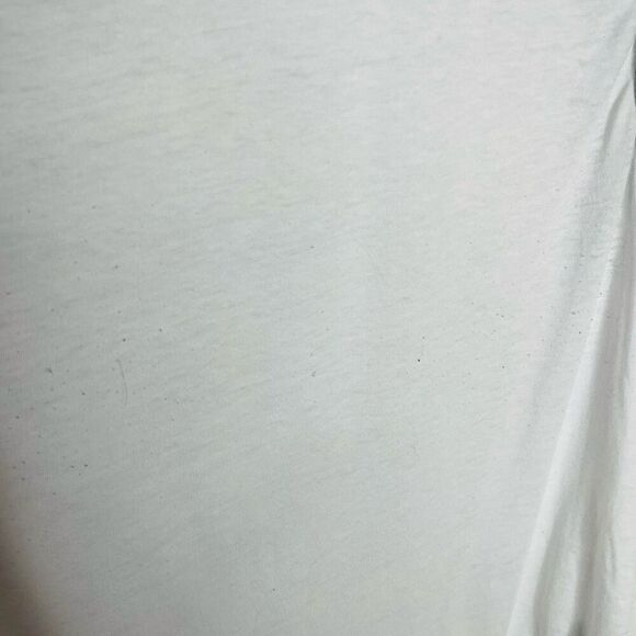 Chaser White Crewneck Tank Top‎ Dark Gray Piping Detail Medium M - Picture 3 of 8